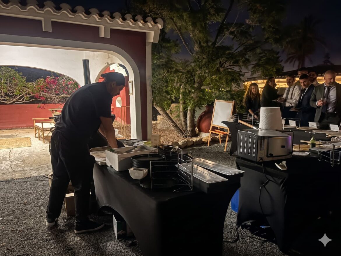 Catering para filmaciones en Alicante: pizza recién hecha para equipos de rodaje y producciones